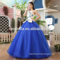 Hot sales elegant blue big ball gown design Berta wedding dress Sweetheart Blue Ball Gown Evening Gown